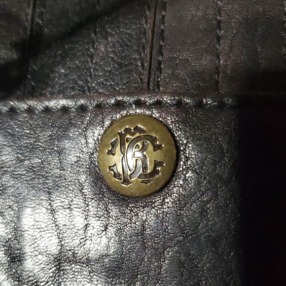 Roberto Cavalli Brown Crossbody Bag with Vintage Leather - Picture 3 of 14